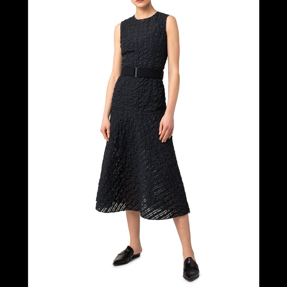 AKRIS punto women’s Seersucker Organza Midi Dress